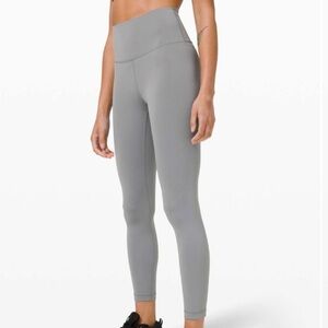 lululemon Wunder Train High-Rise Tight 25", Size 0, Rhino Grey